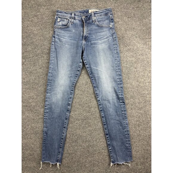 AG Adriano Goldschmied Jeans Womens 29 Farrah Skinny Ankle High Rise Made USA - Picture 1 of 9